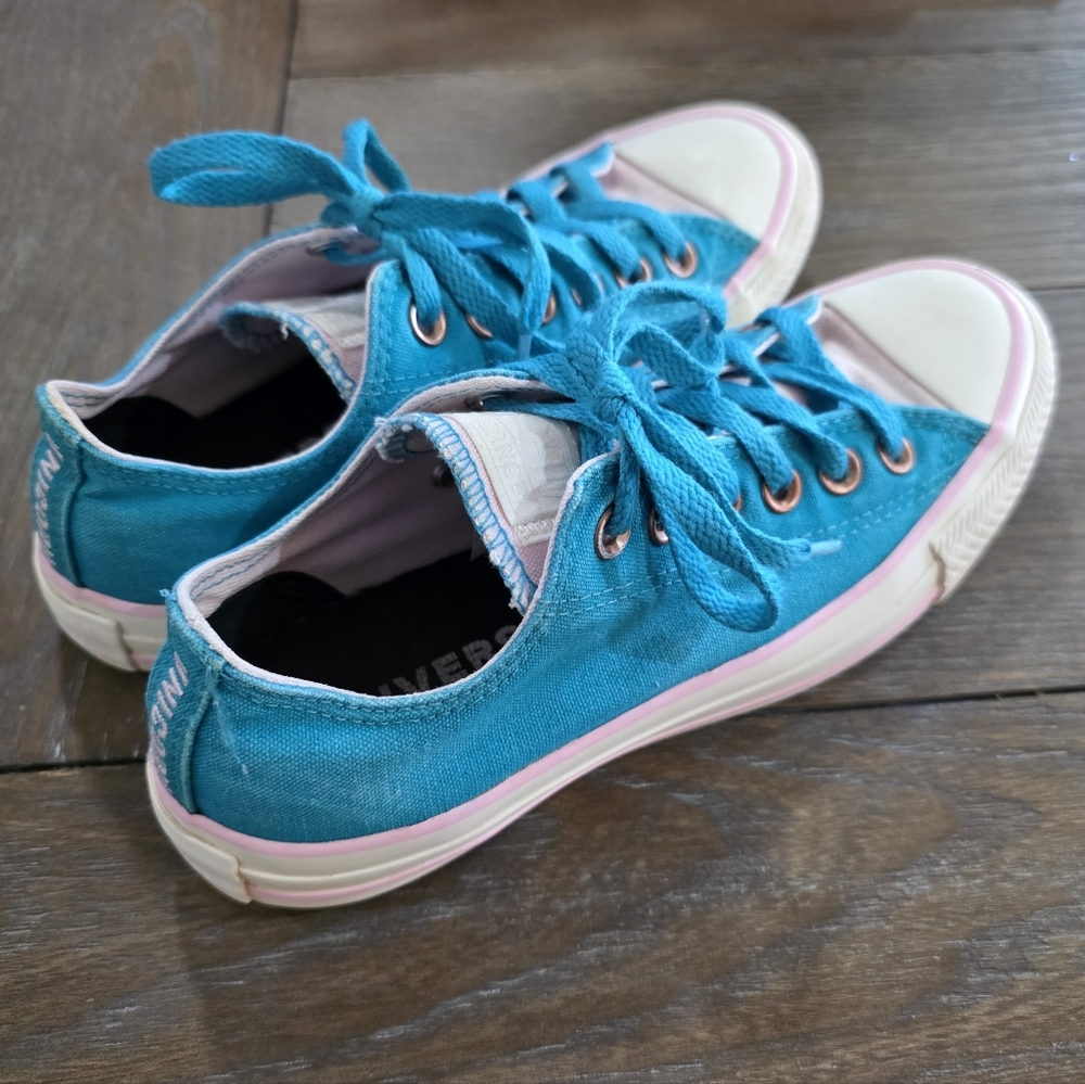 Converse Chuck Taylor All Star Low Teal Pink "Unicorn" Rose Gold